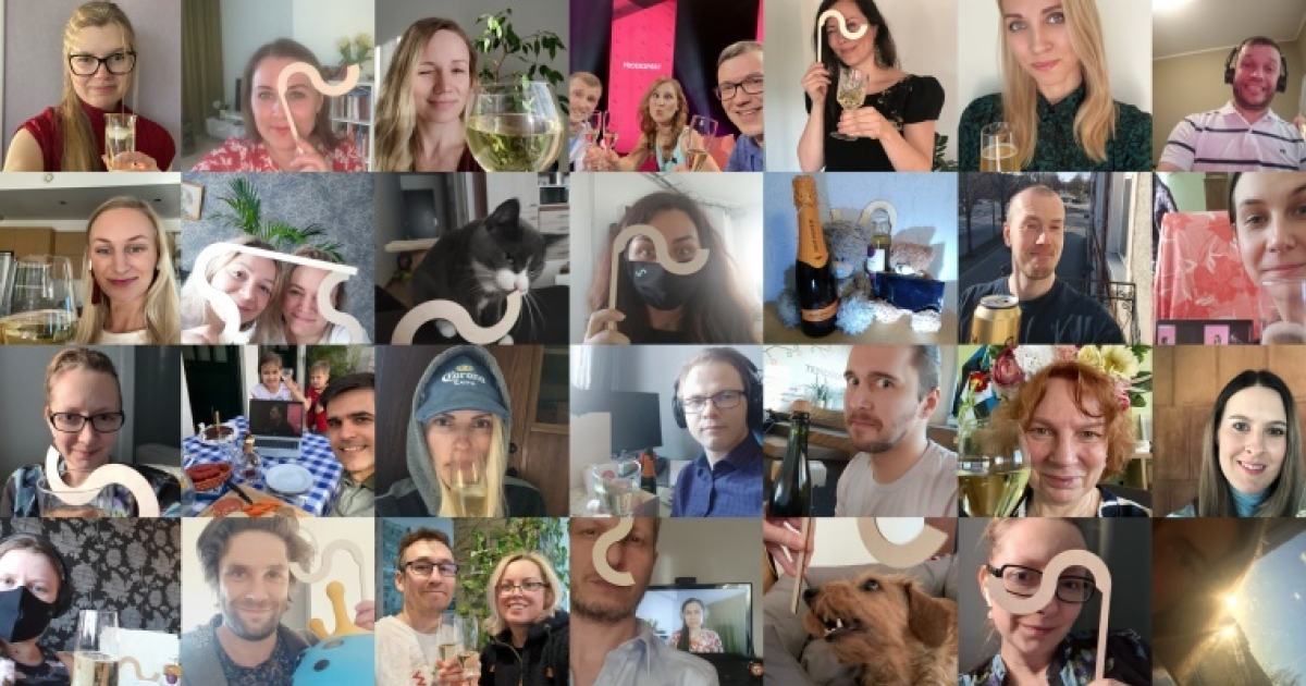 Proekspert celebrated its 28th birthday with the whole company – virtually!