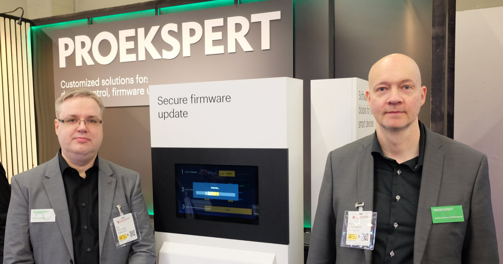 The embedded world 2023 Exhibition&Conference, Terry London and Jukka Antero Halttunen.